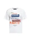 Weekend Max Mara Embroidered Graphic Print T-shirt Cabin In Bianco