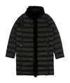 Weekend Max Mara Logo Quilted Down Jacket In Black