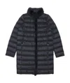 Weekend Max Mara Logo Quilted Down Jacket In Blue