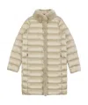 Weekend Max Mara Logo Quilted Down Jacket In Nude