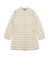Weekend Max Mara Logo Quilted Down Jacket In White