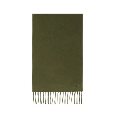 Weekend Max Mara Logo Scarf In Green