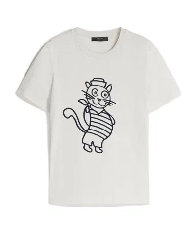 Weekend Max Mara Logo Short-sleeved T-shirt In White