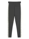 Weekend Max Mara Technical Jersey Leggings In Gray