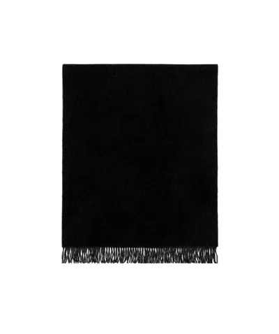 Weekend Max Mara Logo Tassel Scarf In Black