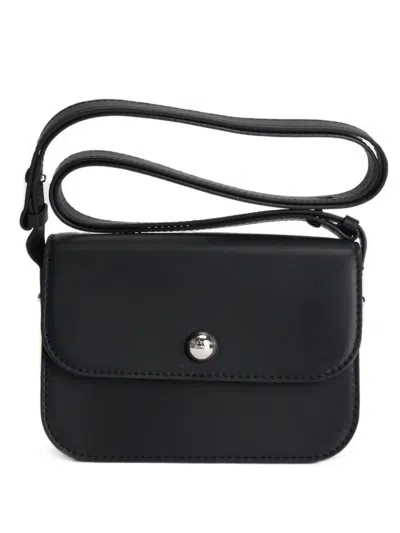 Weekend Max Mara Logo-engraved Shoulder Bag In Black