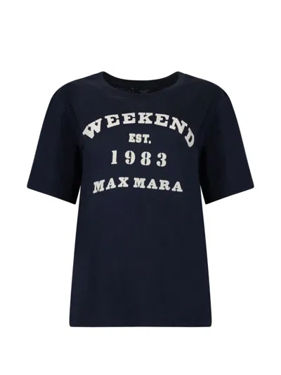 Weekend Max Mara Logo-print Cotton T-shirt In Multi