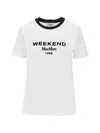 Weekend Max Mara Logo-print T-shirt In White