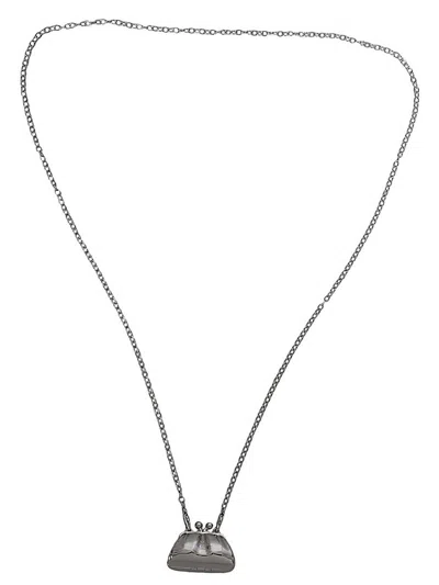 Weekend Max Mara Long Chain Necklace In Metallic