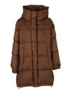 Weekend Max Mara Long Down Floor In Black