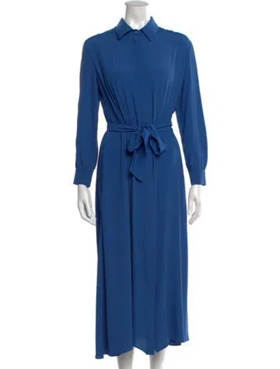 Pre-owned Weekend Max Mara Long Dress In Blue
