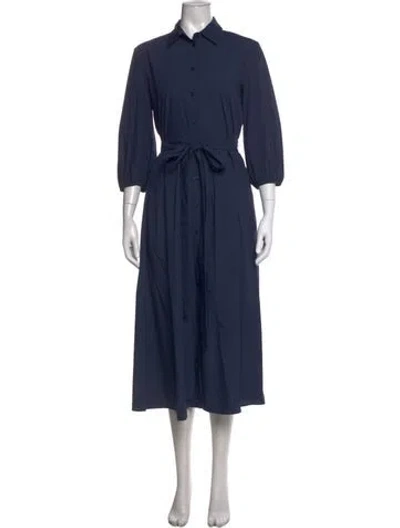 Pre-owned Weekend Max Mara Long Dress In Blue