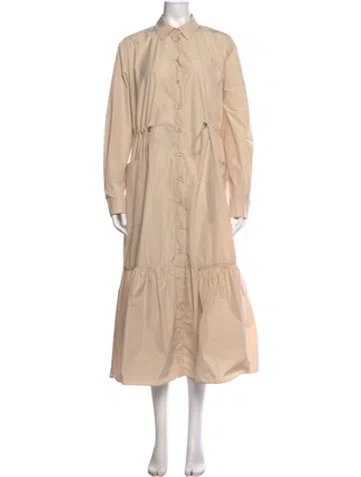 Pre-owned Weekend Max Mara Long Dress In Neutral