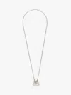 Weekend Max Mara Long Necklace With Large Pasticcino Bag Charm In Gray
