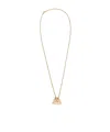 Weekend Max Mara Long Necklace With Pasticcino Bag Charm In Gold