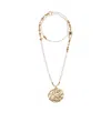 Weekend Max Mara Long Necklace With Pendant In Yellow