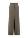 Weekend Max Mara High-waisted Wide Leg Trousers In Gray