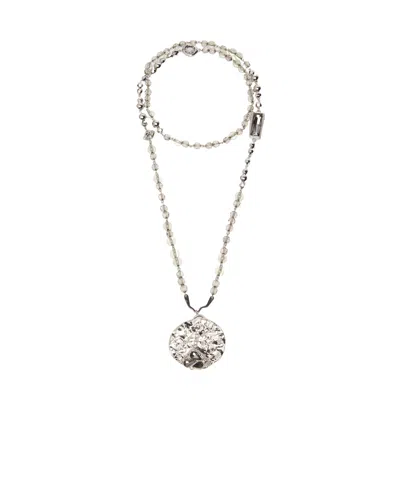 Weekend Max Mara Long Pendant Necklace In White