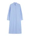 Weekend Max Mara Long Poplin Shirt Dress In Blue