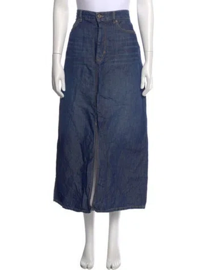 Pre-owned Weekend Max Mara Long Skirt In Blue