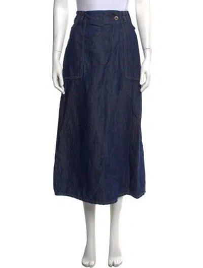 Pre-owned Weekend Max Mara Long Skirt In Blue
