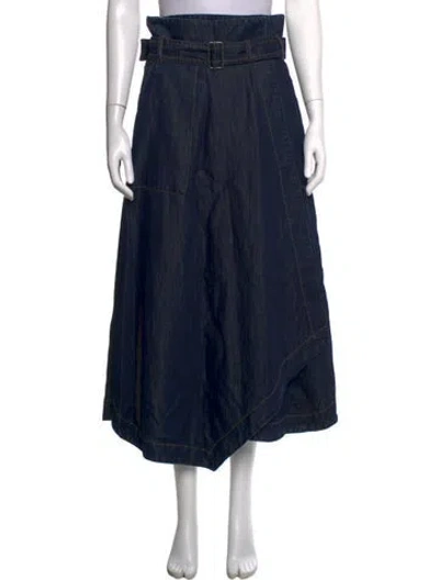 Pre-owned Weekend Max Mara Long Skirt In Blue