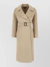 Weekend Max Mara Manu Double-breasted Virgin Wool Coat In Neutral