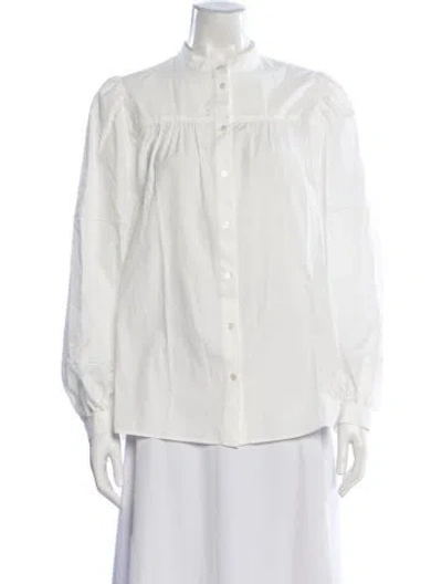 Pre-owned Weekend Max Mara Long Sleeve Blouse In Neutral