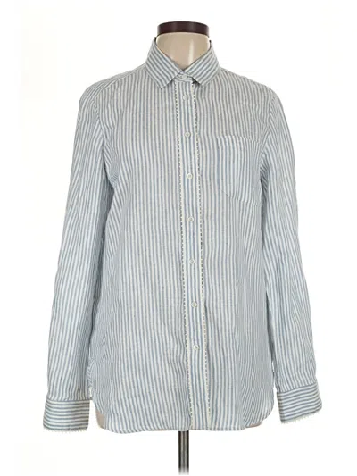 Pre-owned Weekend Max Mara Long Sleeve Button Down Shirt In Blue
