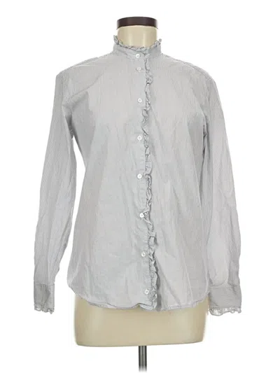 Pre-owned Weekend Max Mara Long Sleeve Button Down Shirt In White