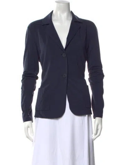 Pre-owned Weekend Max Mara Long Sleeve Button-up Top In Blue