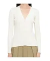 Weekend Max Mara Long Sleeve Cardigan In White