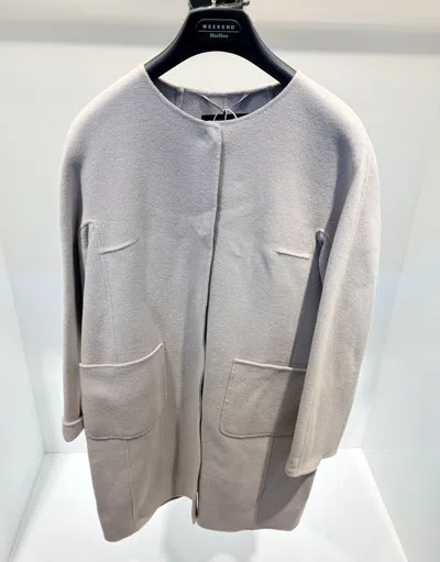 Weekend Max Mara Long Sleeve Coat In Blue