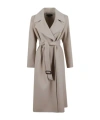 Weekend Max Mara Long Sleeve Coat In Gray