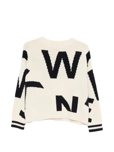 Weekend Max Mara Long-sleeve Crew-neck Sweater In Neutral