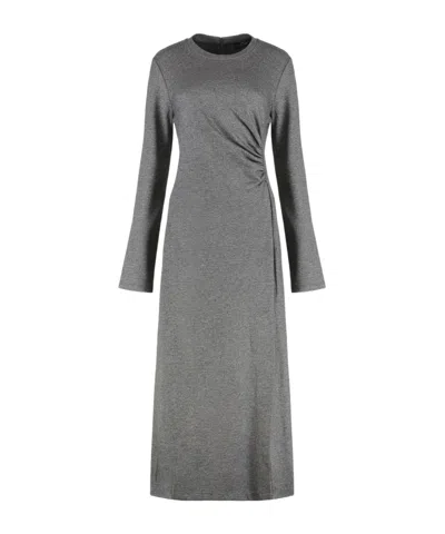 Weekend Max Mara Long Sleeve Dress In Gray