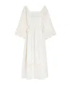 Weekend Max Mara Luglio Linen Midi Dress In White