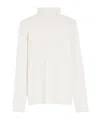 Weekend Max Mara Long Sleeve High Collar T   Shirt In White