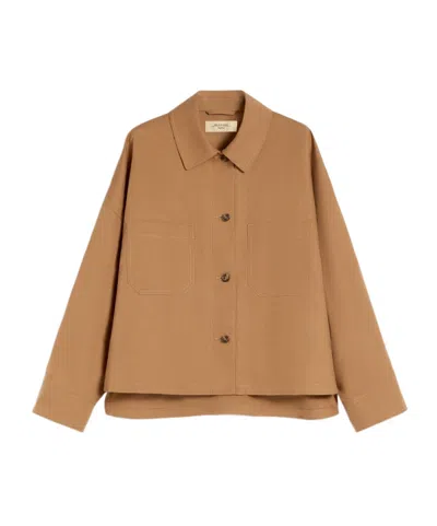 Weekend Max Mara Long Sleeve Jacket In Brown