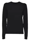 Weekend Max Mara Multie Long Sleeve Jersey Knit Top In Black