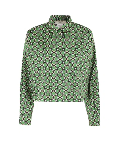 Weekend Max Mara Long Sleeve Shirt In Verde