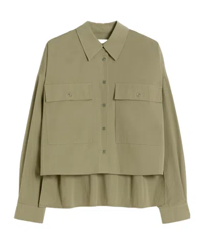 Weekend Max Mara Wkdbruno Shirt Khaki In Green