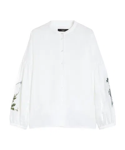 Weekend Max Mara Long Sleeve Shirt In White