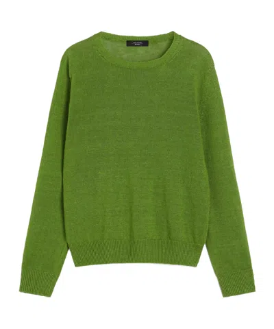 Weekend Max Mara Long Sleeve Sweater In Green