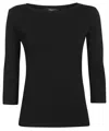 Weekend Max Mara Long Sleeve T-shirt In Black