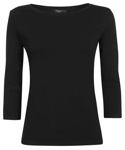 Weekend Max Mara Long Sleeve T-shirt In Black