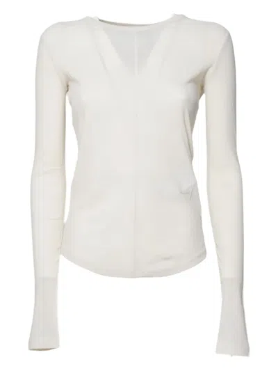 Weekend Max Mara Long-sleeve T-shirt In White