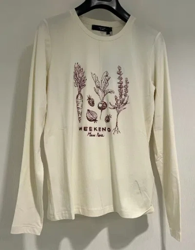 Weekend Max Mara Long Sleeve T-shirt In White