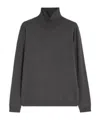 Weekend Max Mara Multif Turtleneck Stretch Viscose Top In Gray