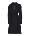 Weekend Max Mara Long-sleeved Belted Coat In Black